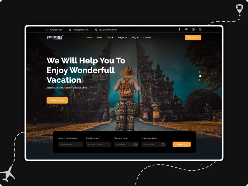 Travel Agency UltronWeb Design and Development